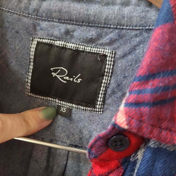 Rails plaid button up - Picture 3 of 3